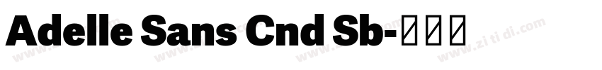 Adelle Sans Cnd Sb字体转换